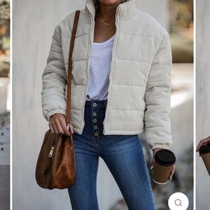 sadie and sage corduroy puffer